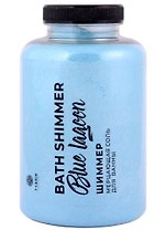 Соль для ванны в баночке с шиммером Blue Lagoon (мерцающая) (550 г)
