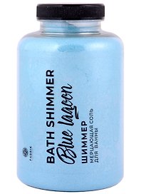 Соль для ванны в баночке с шиммером Blue Lagoon (мерцающая) (550 г)