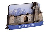 Сувенирный магнит Стена (Владикавказ) (дерево) (ВдзС1) - 1