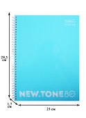Тетрадь общая «NEWtone Pastel», 80 листов в клетку, А4, в ассортименте - Hatber - 1