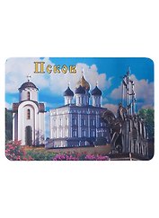Магнит виниловый, фольга "Псков. Коллаж"