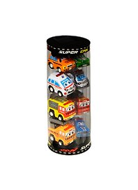 Набор инерц. игрушек Bebelot Спецтранспорт (BBA1602-012) (8шт по 5см) (тубус)