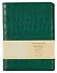 Книга для записей А5 100л лин. "Savage. Изумрудный" евроспираль, иск.кожа, тонир.блок., тиснение серебр.фольгой, петля д/ручки, кармашки - 0