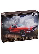 Пазл Konigspuzzle 500 эл. Красный ретроавтомобиль 50*34,5см. АЛК500-8329