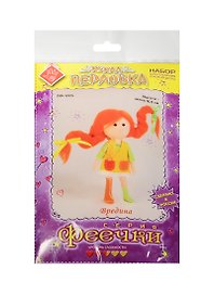 ПФ-1205 Набор для создания кукол из фетра Вредина (Феечки) (Кукла Перловка) (hand made) (выс. ок.16,5см) (упаковка)