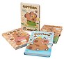 Книга для записей А5 68 листов в линейку, "Funny Capybara", магнитная застежка, в ассортименте