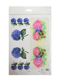 Рисовая карта для декупажа Гортензии №2 (АМ400003) (21х29см) (упаковка)