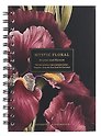 Тетрадь 100 листов в клетку "Blossom. Irises on black", на спирали