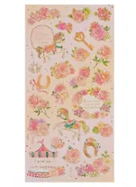 Стикеры винтажные с золотым тиснением HCX-001,-002,-003,-005,-011