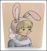 Блокнот "Девочки на празднике" Шапка зайчик (0101186) (Еж Стайл)