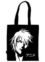 Сумка-шоппер Аниме Лицо (Сэйнэн), черная