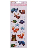 Наклейки эпоксидные лесные животные