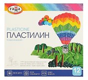 Пластилин Гамма, "Классический", 12 цветов