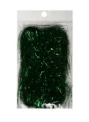 Дождик блестящий для декора в блистере 10гр зеленый