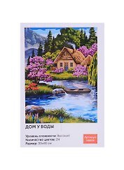 Картина по номерам Art Idea 30*40см. Дом у воды (NB008)