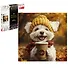 Алмазная  мозаика (набор для творчества) арт. 71402 Песик с кофе, размер: 30*30 см - 0