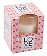 Свеча ароматическая в стакане Love candle Rosa (120г) (коробка)
