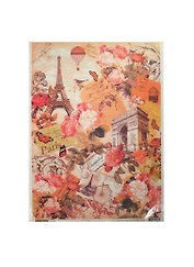 Рисовая бумага для декупажа «Париж», А3, 25 г/м, Craft Premier