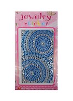 Набор д/творчества Стразы литые для телефона на картонке Jewelry sticker (1461-1/22) (бело-голубые круги)