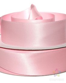 Лента атласная 1д (0,25 х 4,5 м)  св.розовый (3053)
