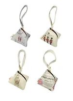 Кошелек треугольный на молнии Англия (ткань) (8,5)