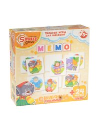 Мемо «Любимые сказки», 24 мини-пазла, Smart Games