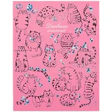 Дневник школьный Феникс+, "Коты на розовом"