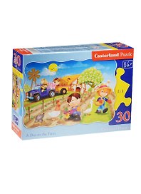 Пазл «День на ферме» 30 элементов, Castorland