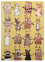 Записная книжка А6 48л кл. "Kathy`s animal" карт.обл., тонир.внутр.блок, сшивка, LENWA