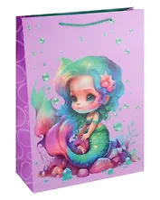 Пакет А3 42,5*33*10 "Русалка" дет., бум.мат.ламинат