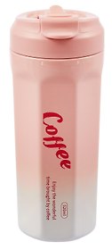 Термостакан Coffee (розовый градиент) (пластик/металл) (520мл) (12-7306-202604_28)