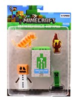 Коллекционные фигурки Minecraft Снежный голем,Ифрит,Зелёный крипер,Кот,Скрытый персонаж (MC2040D)