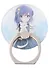 Держатель-кольцо для телефона Аниме Девушка с белым котиком (Сёдзё) (цветная) (металл) (коробка) - 0