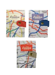 Визитница Карта Лондон (ПВХ) (7,5х10,5)
