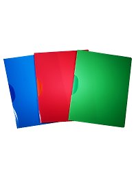 Папка -клип, А4, пластик, в ассортименте