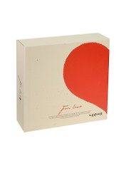 Блокнот «Сердце белый с половинкой красного сердца» А7, Карамба