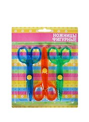 Набор Ножницы фигурные Пастель (125618) (3шт) (11,5см) (блистер)