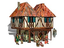 3D конструктор «Средневековый город Дом Бюргера», Умная Бумага