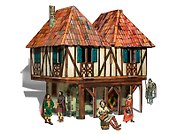 3D конструктор «Средневековый город Дом Бюргера», Умная Бумага