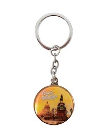 Брелок круг Исаакиевский с Петром 1