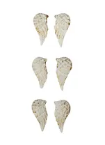 Набор полимерных украшений Ангельские крылья (SCB4420022) (6шт/уп) (3,5х1,7см) (упаковка)