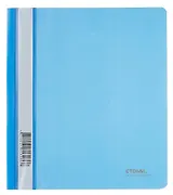 Папка-скоросшиватель А5 пластик, синяя, СТАММ