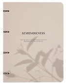 Тетрадь на кольцах «Shadow. Бежевый» 120 листов в клетку, А4, сменный блок - Be Smart - 0
