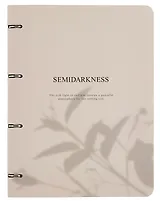 Тетрадь А4 120л кл. "Shadow", бежевый, на кольцах, мел.картон, микротекстурирование, ламинация