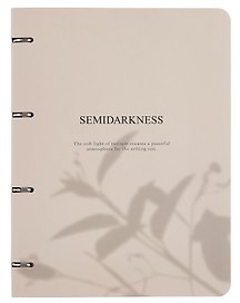 Тетрадь на кольцах «Shadow. Бежевый» 120 листов в клетку, А4, сменный блок - Be Smart