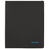 Тетрадь в клетку Феникс+, "Наппа черная", А4, 80 листов