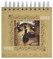 Записная книжка, Феникс,  &T,  enice, 15х15, 70 листов, твердая обложка, на спирали