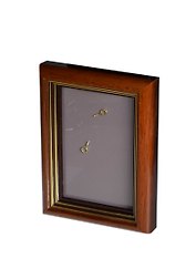 Рама 10*15 пластиковая, цв. коричневый, со стеклом, Двуреченский