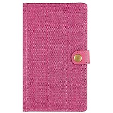 Алфавитная книга на кнопке Lezar А6+, 60 листов, розовая