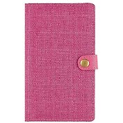 Алфавитная книга на кнопке Lezar А6+, 60 листов, розовая